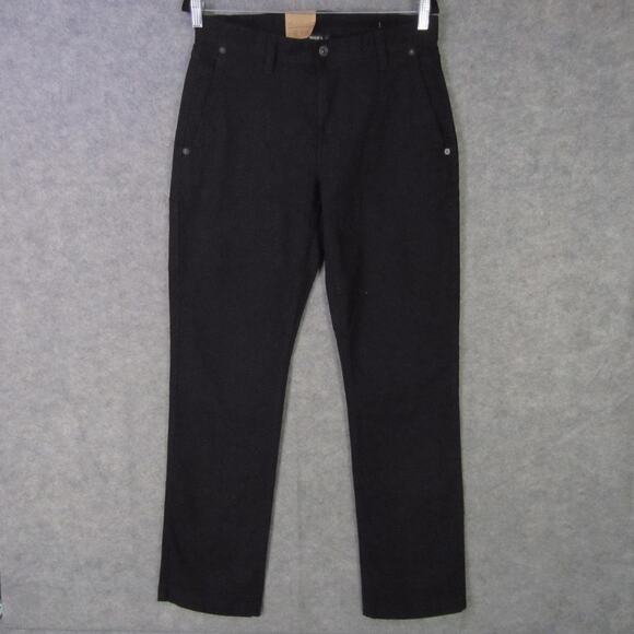 Eddie Bauer Pants Mens 30x32 Black Canvas Utility Pant Workwear Outdoor Durable - Picture 1 of 8